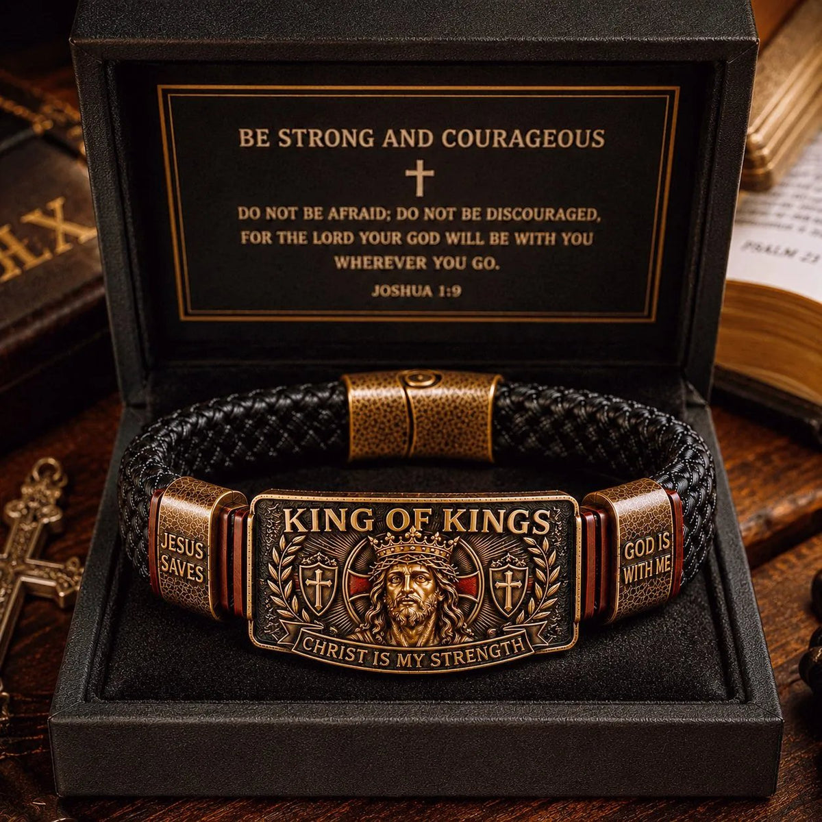 👑 The Ultimate Father's Day Tribute: King of Kings Faith Bracelet — Wear Your Belief with Pride (49% OFF Today🔥)
