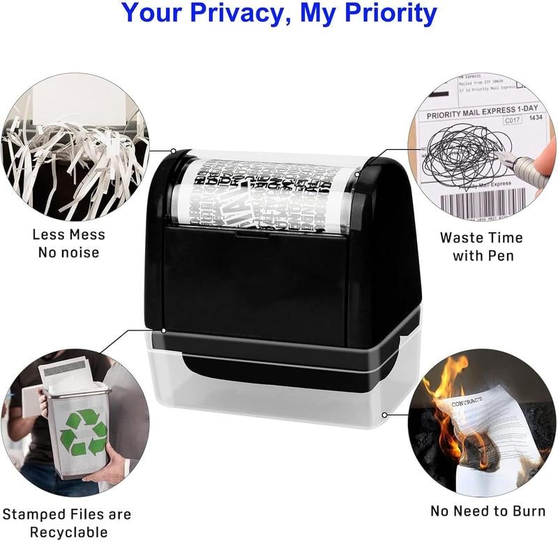 🔥🔥Privacy Protection Security Roller Stamp — Address & Billing Info Blocker, Home & Office Mailing Essentials 100m Long-Lasting Roll