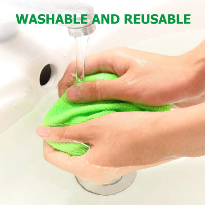 💥 💥 🔥 Windshield Cleaning Tool, Microfiber Car Window Cleaner with 3 Reusable and Washable Microfiber Pads and Extendable Handle