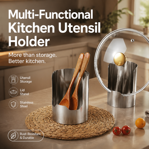 🔥Limited Time 50% Off✨Multi‑Functional Countertop Kitchen Utensil Holder 🧺