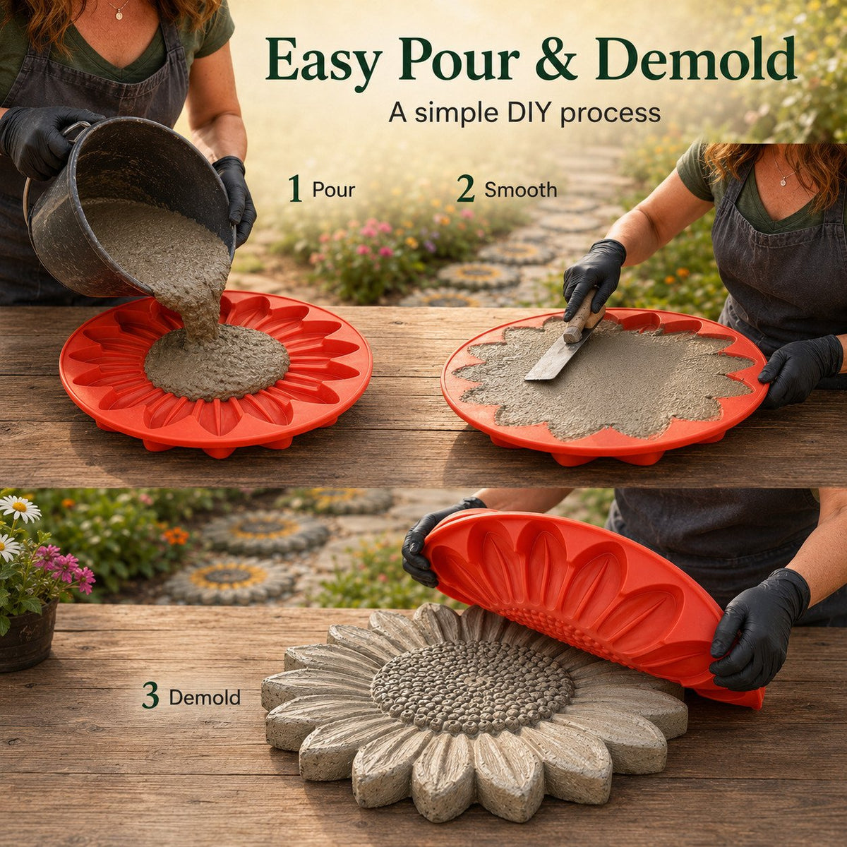 💥 LAST DAY 49% OFF - 🌻 Reusable Garden Art Mold – Make Your Garden Truly One of a Kind (📦Buy 3 Free Shipping)