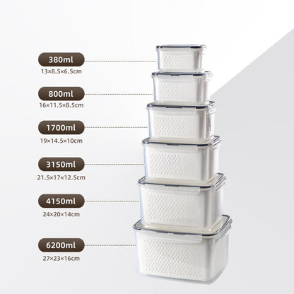 Food Storage Containers for Refrigerator Organization(3-6 PCS)