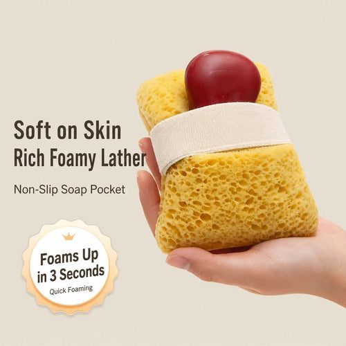 Soft Bath Sponge with Soap Pocket