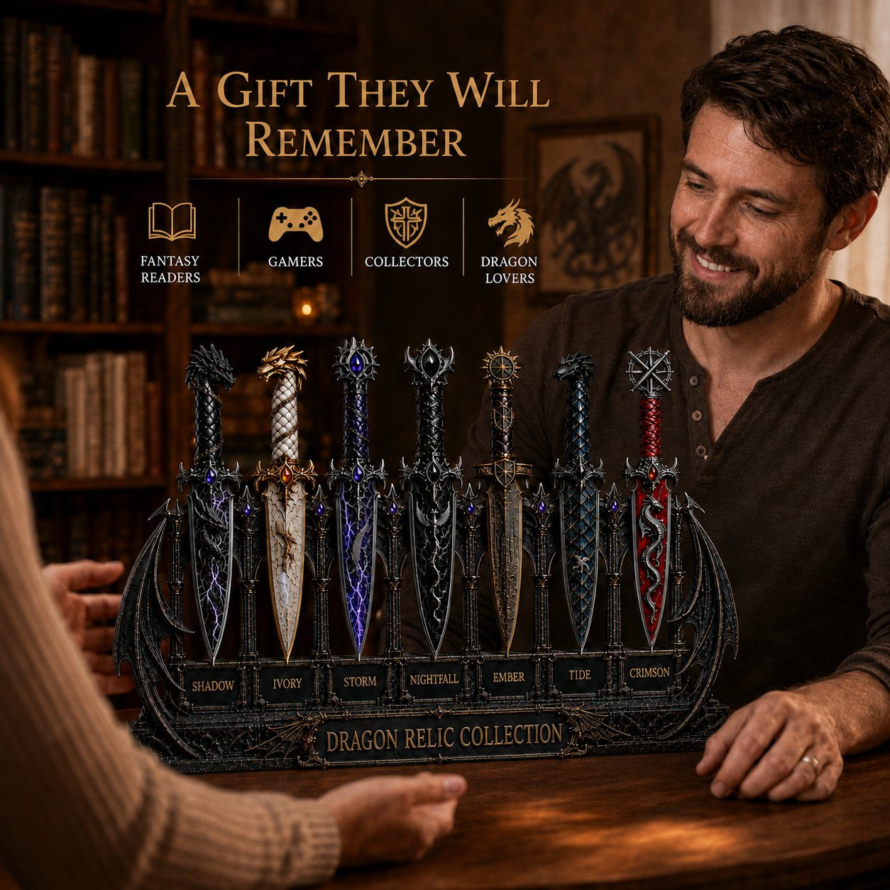 🎁Dragon Relic Fantasy Decorative Dagger Collection