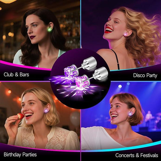 🔥Limited Time 49% Off✨💎LED Light‑Up Stud Earrings, Glowing Party Jewelry