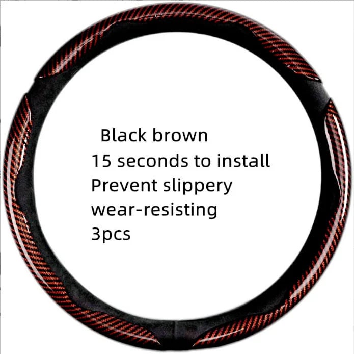 Non-Slip Car Steering Wheel Cover for 15 Inch Wheels