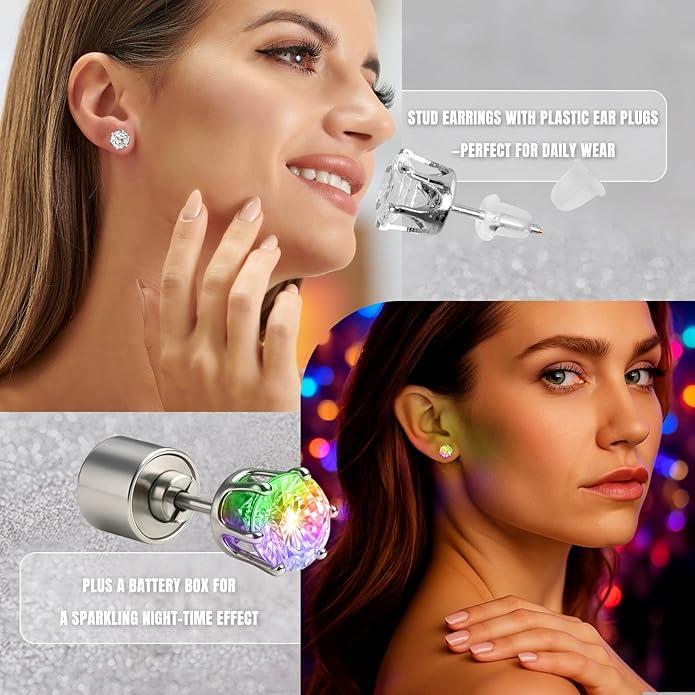 🔥Limited Time 49% Off✨💎LED Earrings, Light Up Stud Earrings
