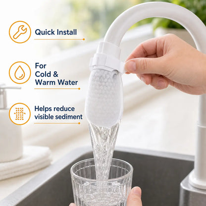 🚰 Cotton Faucet Filter Bags – Sediment & Splash Filter