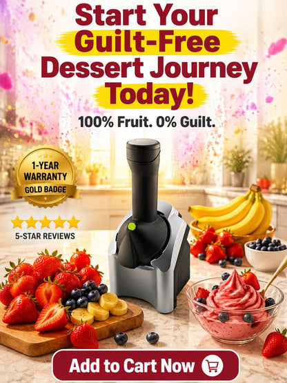 🍦Healthy Fruit Ice Cream Maker, 100% Natural No‑Sugar Homemade Dessert Machine, BPA‑Free Kid‑Safe Frozen Treat Tool🍓