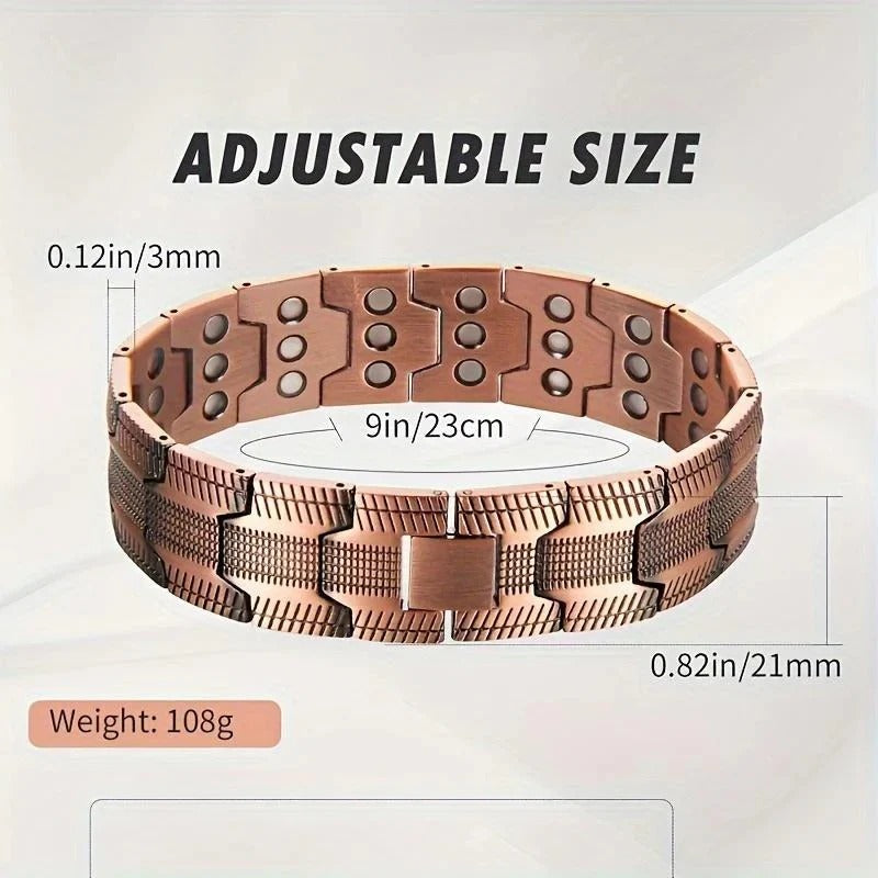 Copper magnetic bracelet--Relieve fatigue and promote blood  circulation