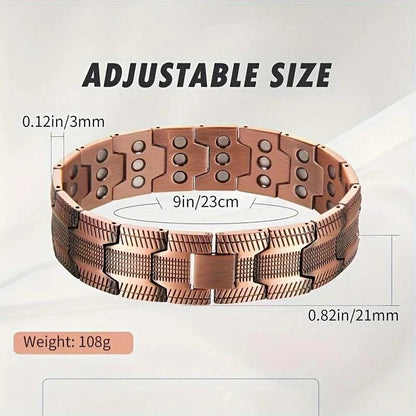 Copper magnetic bracelet--Relieve fatigue and promote blood  circulation