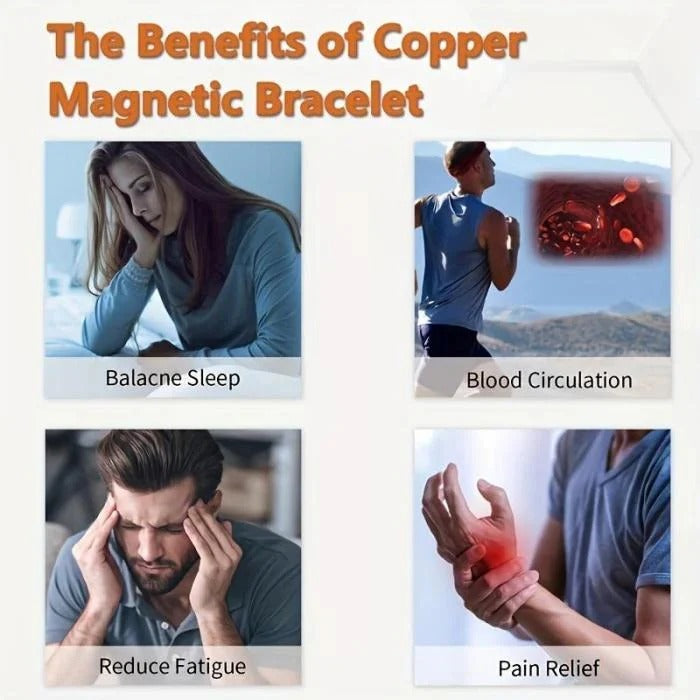 Copper magnetic bracelet--Relieve fatigue and promote blood  circulation