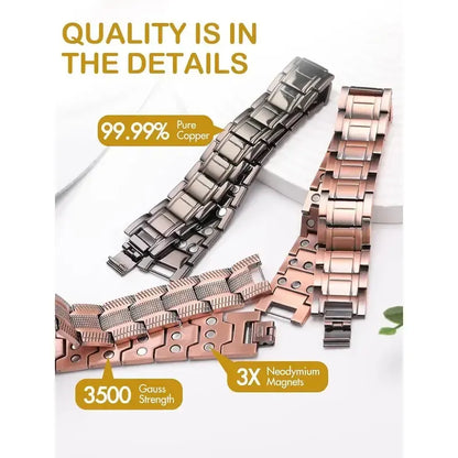 Copper magnetic bracelet--Relieve fatigue and promote blood  circulation