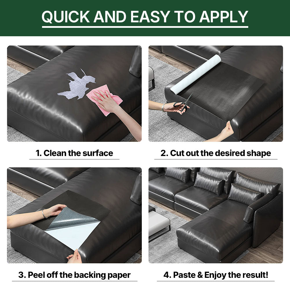 🔥Last Day 50% OFF✨Self‑Adhesive Leather Repair Patch for Couches, Car Seats & Furniture