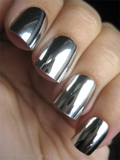 2026 New Arrival Metallic Mirror Effect Nail Polish, High Shine Glam Finish