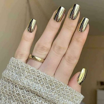 2026 New Arrival Metallic Mirror Effect Nail Polish, High Shine Glam Finish