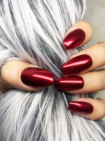 2026 New Arrival Metallic Mirror Effect Nail Polish, High Shine Glam Finish