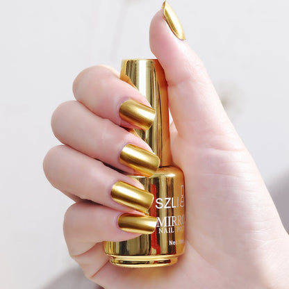 2026 New Arrival Metallic Mirror Effect Nail Polish, High Shine Glam Finish