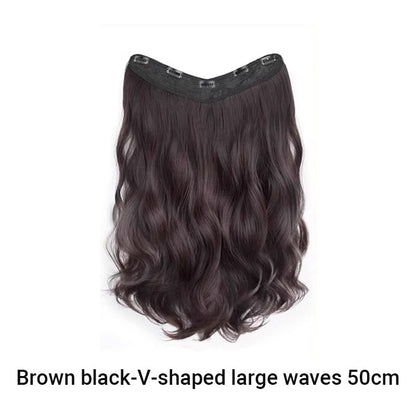Clip in U-Shaped Hair Extension Hairpiece for  Women