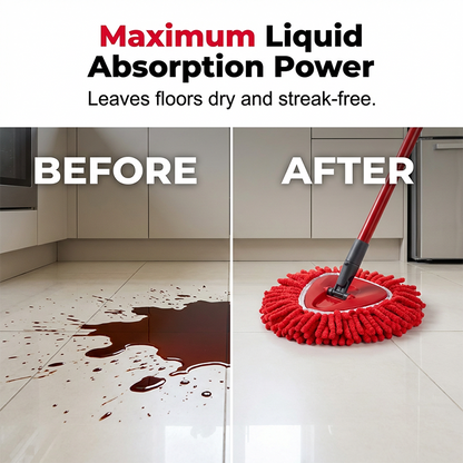 ⌛Limited-Time Offer-Chenille Spin Mop Head Replacement