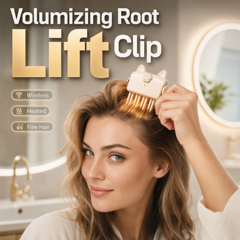 📢50% OFF !! ⏰Wireless Heated Volumizing Root Lift Clip - Salon Crown Volume Styling Tool for Fine Flat Hair