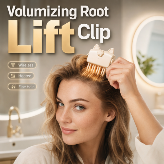 📢50% OFF !! ⏰Wireless Heated Volumizing Root Lift Clip - Salon Crown Volume Styling Tool for Fine Flat Hair