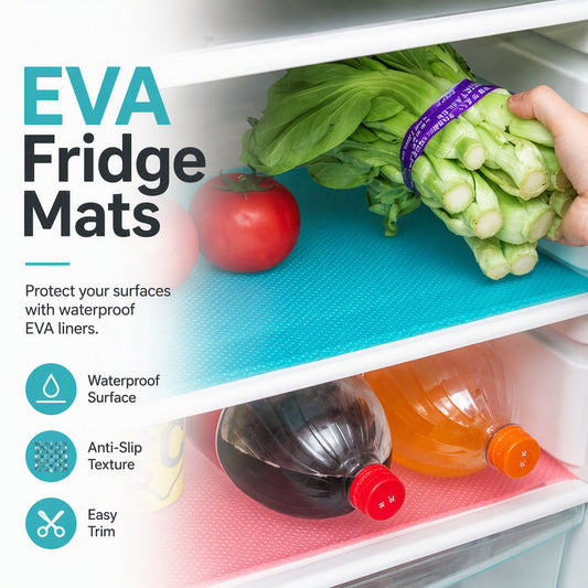 🧊 50% OFF NOW! 🛡️ Waterproof Fridge Shelf Liners – Non-slip, easy-clean & food-safe – Keeps fridge shelves fresh & organized  ✨