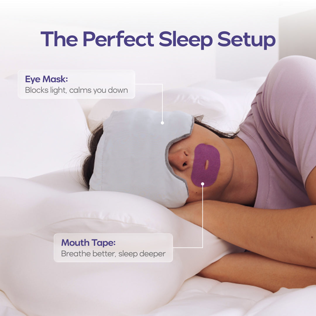 🌙Oversized Full Coverage Silk Sleep Mask, Zero Pressure Light Blocking Eye Cover, Soft Breathable Sleeping Mask For Travel Nap Night Sleep